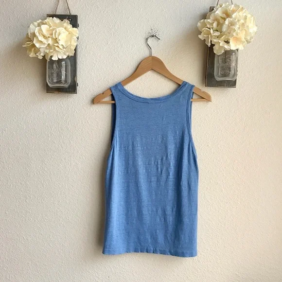 Tory Burch Crab Embellished Tank in Blue Dusk - Picture 7 of 11